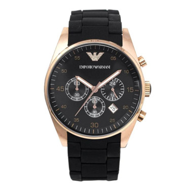 Emporio Armani Sportivo Men's Black Dial Quartz Chrono Watch AR5905 ...