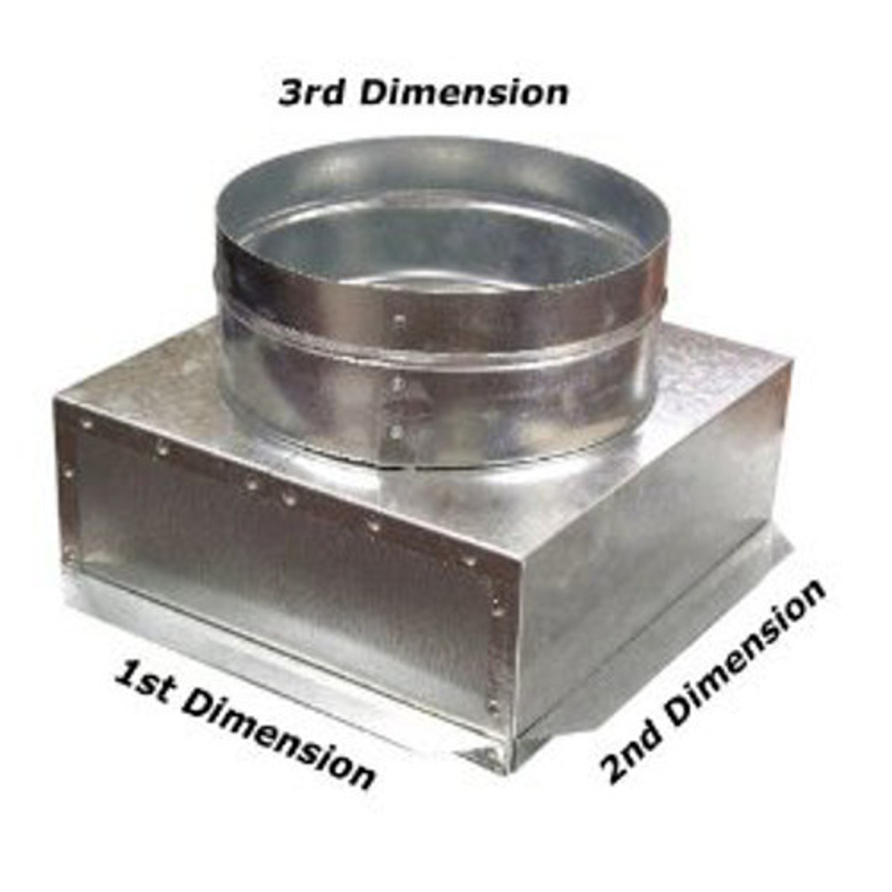 14x14x12 C Box Ceiling Box Hvac Plenum Duct Boot