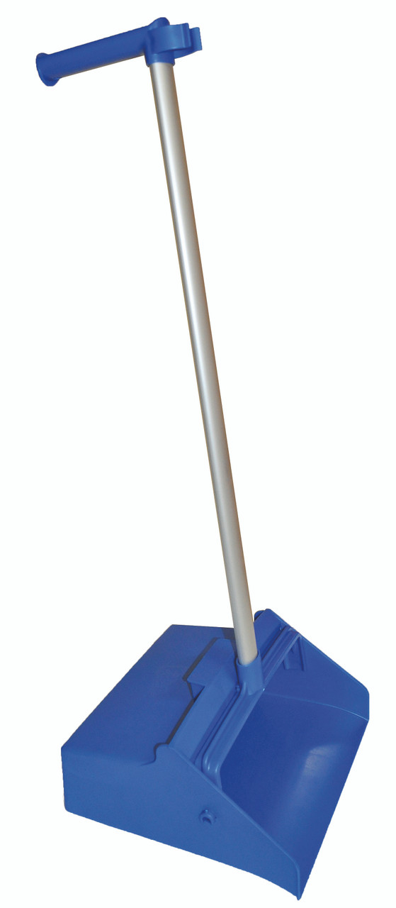 LOBBY DUST PAN GENERAL PURPOSE (BLUE) WITH PISTOL GRIP HANDLE