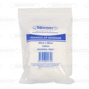 TRIANGULAR CALICO BANDAGE 90CM X 90CM
