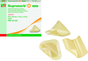 SUPRASORB H HYDROCOLLOID THIN STERILE DRESSING 5CM X 20CM (BOX OF 10)