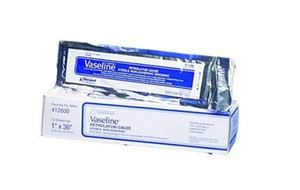 VASELINE GAUZE 6"X36" 12?S BOX