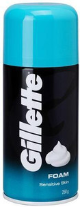 GILLETTE SHAVE FOAM SENSITIVE SKIN 250G (PACK OF 6)