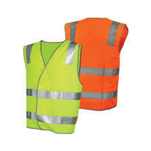 HI VIS FLURO YELLOW H BACK SAFETY VEST DAY / NIGHT - X-LARGE
