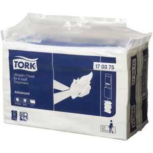 TORK ULTRASLIM TOWEL FOR IN-BUILT DISPENSERS 1PLY ADVANCED CARTON 3000 - 170375