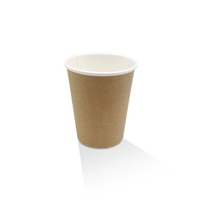CUP PAPER COFFEE SINGLE WALL 16OZ BROWN KRAFT (CTN OF 1000) - KHC16S - (90MM DIAM)