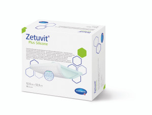 ZETUVIT PLUS SILICONE DRESSING 12.5CM X 12.5CM (BOX OF 10) - 413820 ZETUVIT PLUS SILICONE DRESSING 12.5CM X 12.5CM (BOX OF 10) - 413820