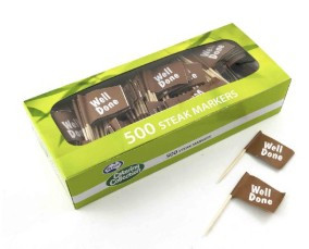 STEAK MARKERS WELL DONE BOX 500