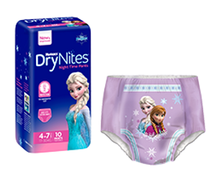 DRYNITES PYJAMA PANTS GIRLS 4-7 YRS - CARTON OF 30 (9 X 3) - 21504