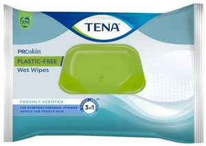 TENA PROSKIN WET WIPES PLASTIC FREE - 12 X 48 PER CARTON - 9766 TENA PROSKIN WET WIPES PLASTIC FREE - 12 X 48 PER CARTON - 9766