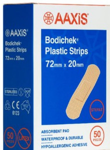 PLASTIC STRIP 72 X 20MM BOX OF 50