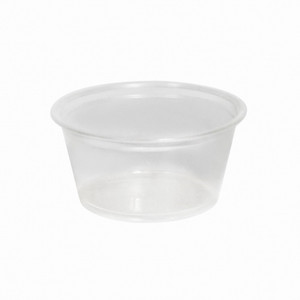 PORTION CONTAINER WITH HINGED CLEAR PP LID - 70ML - CARTON OF 1000
