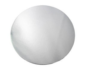 CAKE BOARD SQUARE SILVER STANDARD 24CM - PACK OF 50