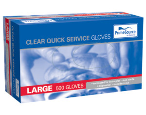 GLOVES QUICK SERVICE LATEX FREE BOX OF 500 - LARGE