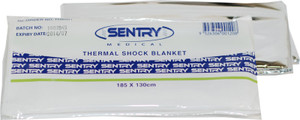 SILVER THERMAL ACCIDENT BLANKET 130CM X 185CM SILVER THERMAL ACCIDENT BLANKET 130CM X 185CM