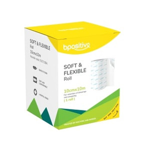 SOFT & FLEXABLE FIXATION ROLL 10CM X 10M - BPOSITIVE SOFT & FLEXABLE FIXATION ROLL 10CM X 10M - BPOSITIVE