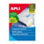 APLI MULTI-USE SOFTWARE COMPATIBLE LABELS ROUND EDGES 24SHT - 64MM X 34MM (BOX OF 100)