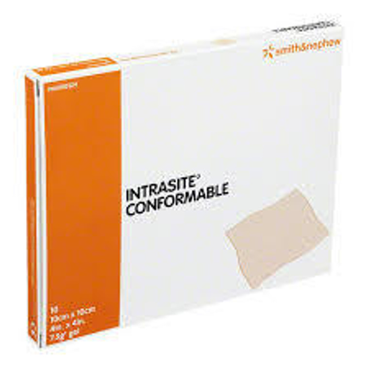 INTRASITE GEL CONFORMABLE DRESSING 10CM X 10CM (BOX OF 10)