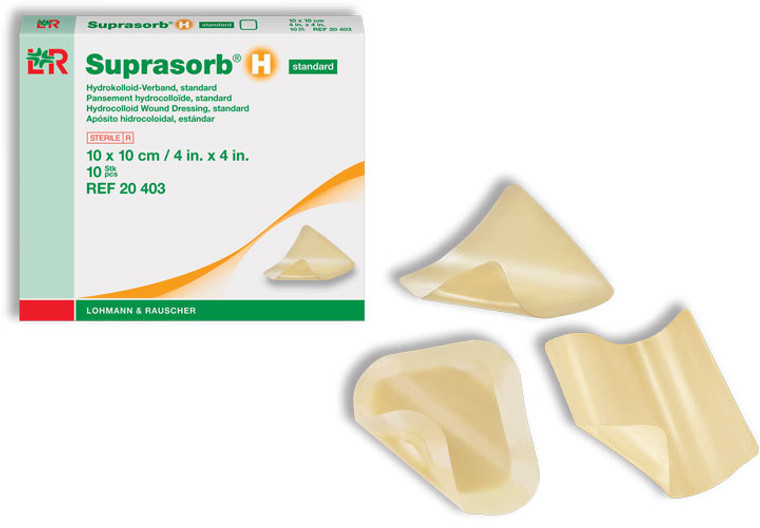 SUPRASORB H HYDROCOLLOID BORDER STERILE DRESSING 14CM X 14CM (BOX OF 5)