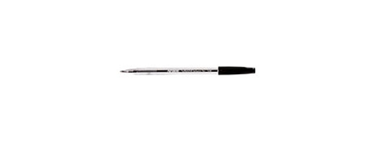 BALLPOINT PEN MEDIUM CAPPED ARTLINE SMOOVE - BLACK (BOX OF 12)