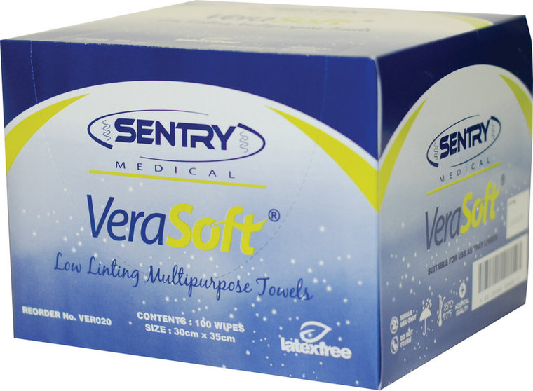 VERASOFT LOW LINTING MULTI PURPOSE TOWELS 30CM X 35CM