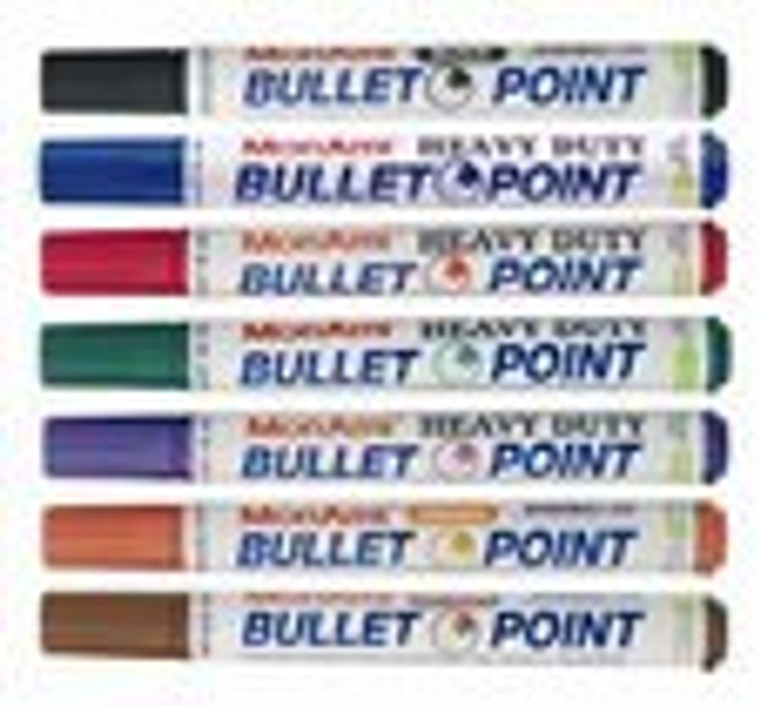 MARKERS PERMANENT HEAVY DUTY BULLET POINT MON AMI - RED (BOX OF 12)