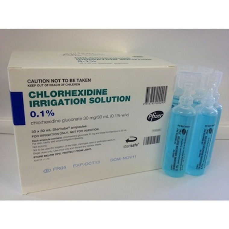 0.1% CHLORHEXIDINE 30ML (BOX OF 30)