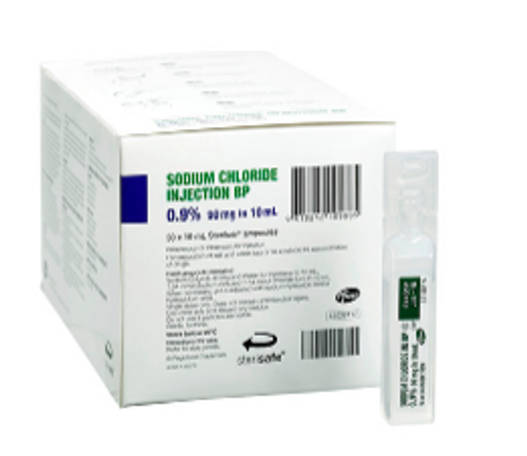 0.9% SODIUM CHLORIDE FOR INJECTION 10ML (BOX OF 50)