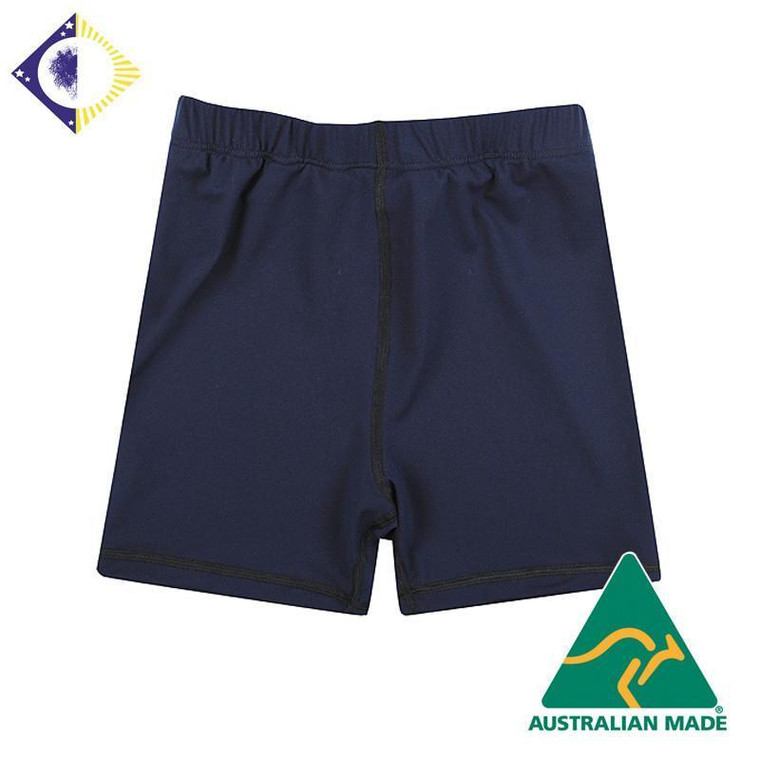 INCONTINENCE SWIM SHORTS - 'BOARD SHORT' STYLE - MEDIUM (70CM-100CM) NAVY BLUE