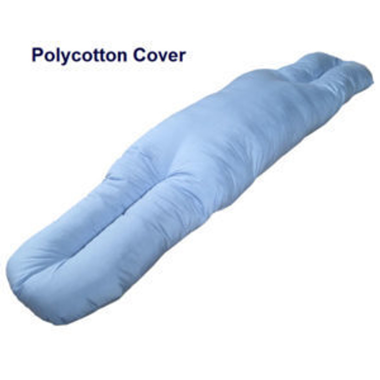 POLYCOTTON COVER TO SUIT BED COMFORTER/BODY PILLOW - ADULT SIZE - 147CM (57")