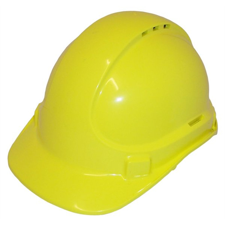 YELLOW VENTED SAFETY HARD HATS