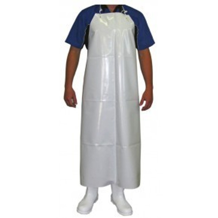 WHITE CHEMICAL RESISTANT APRON 900MM X 1200MM