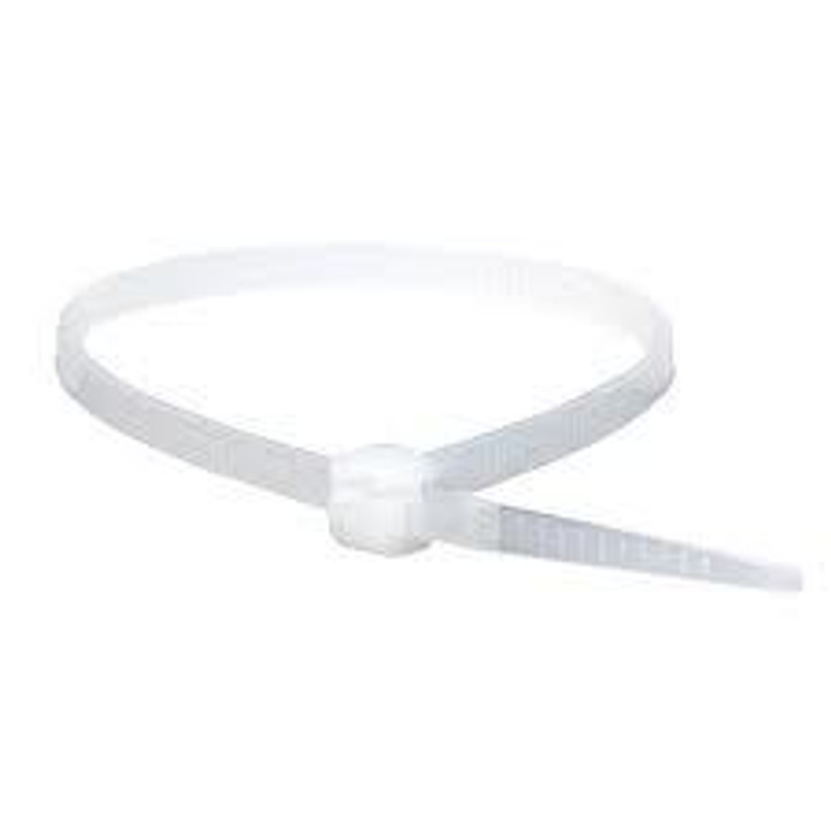 300MM WHITE CABLE TIES (PKT 100) -TRIDON