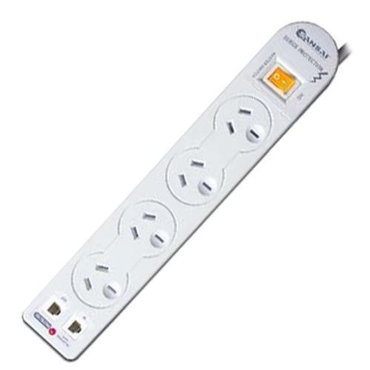 4 WAY OVERLOAD & SURGE PROTECTED POWER BOARD - SANSAI