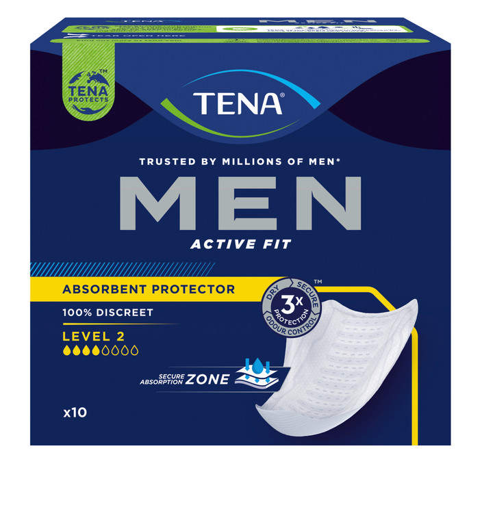 TENA MEN LEVEL 2 - 750759 - CARTON OF 40 (4 X 10)