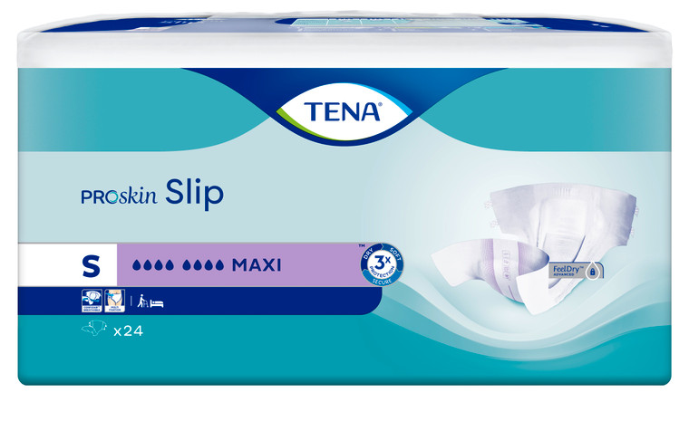 TENA SLIP MAXI SMALL - 710824 - CARTON OF 72 (3 X 24)