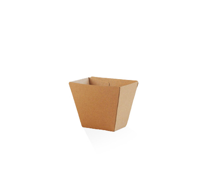 CHIP CUP SMALL PLAIN BROWN CORRUGATED CARTON OF 500 - PCC2