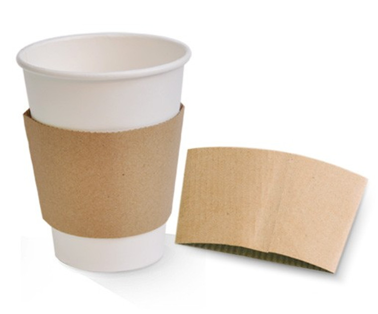 CUP SLEEVE KRAFT 12/16 OZ 1000pc/CTN - SK1216