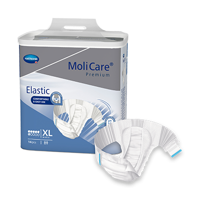 MOLICARE PREMIUM ELASTIC 6D XL - (WAIST/HIP: 140-175CM) 2786ML - CARTON 56 - 1652742