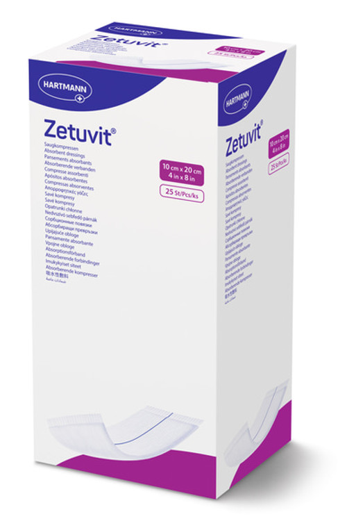 ZETUVIT STERILE DRESSING 10CM X 20CM (BOX OF 25) - 413702