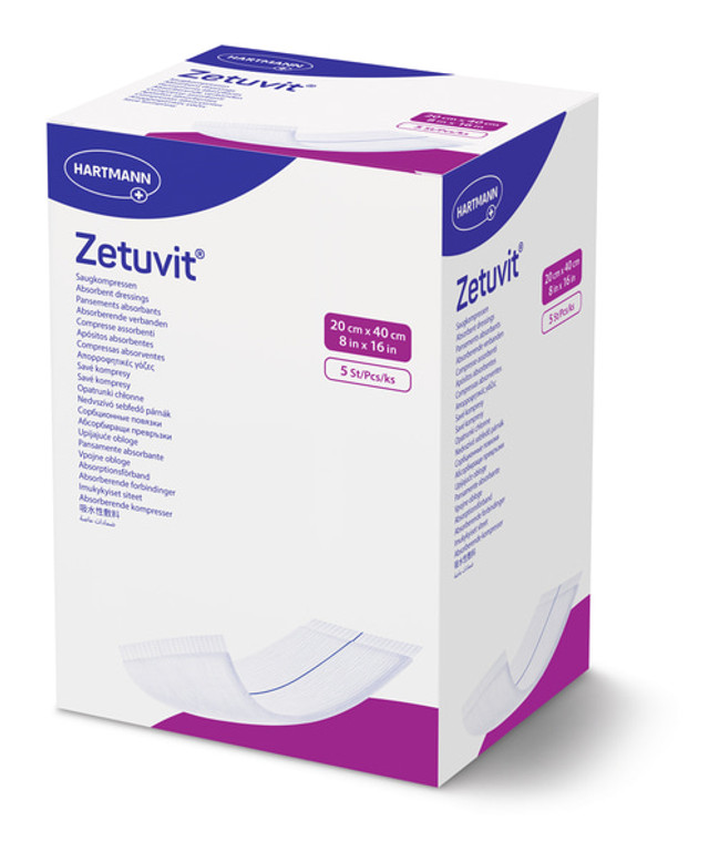 ZETUVIT STERILE DRESSING 20CM X 40CM (BOX OF 5) - 413704