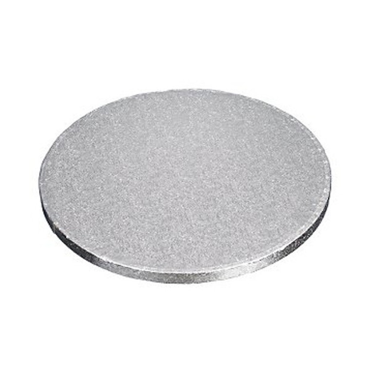 CAKE BOARD ROUND SILVER STANDARD 7" - PACK OF 50