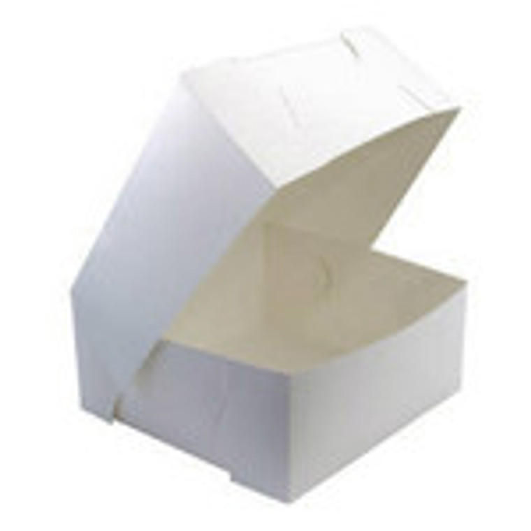 CAKE BOX WHITE 11" X 11" X 4" - BOX OF 100
