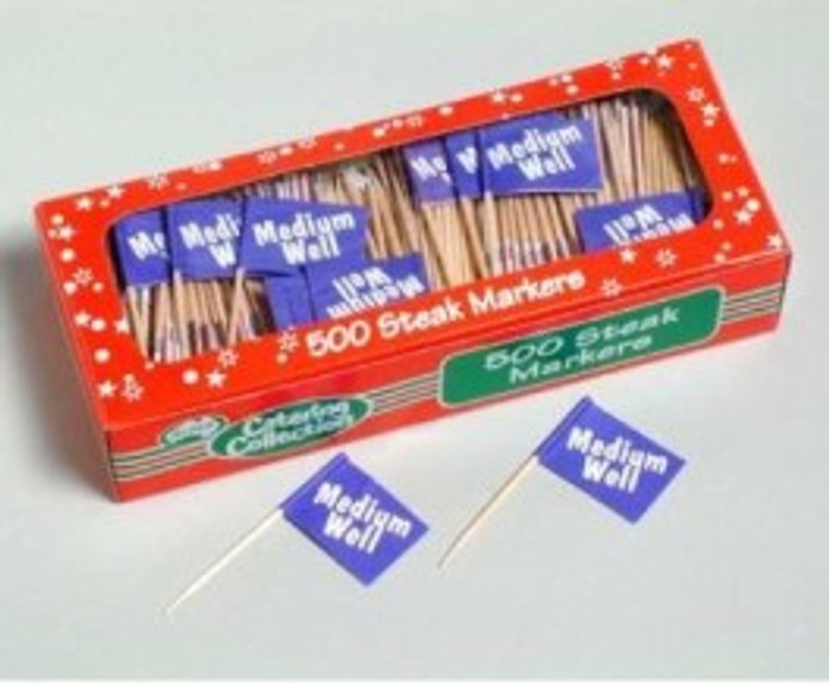 STEAK MARKERS MEDIUM/WELL BOX 500