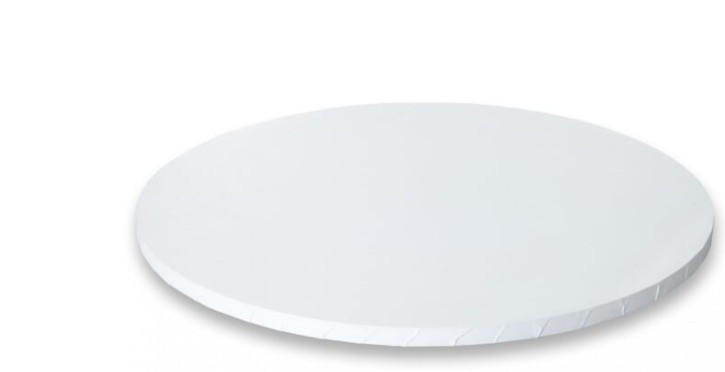 8 INCH WHITE ROUND MASONITE BOARDS - PACK OF 10