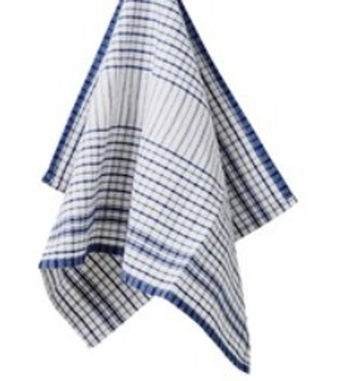 TEA TOWEL SUPER SOAKER 100% COTTON -  45CM X 76CM - BLUE PK12