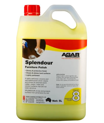 AGAR - SPLENDOUR LIGHTLY PERFUMED FURNITURE POLISH - 1 LT - SPL1