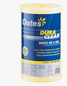 WIPE HVY DUTY YELLOW PERF ANTIBACTERIAL ROLL
