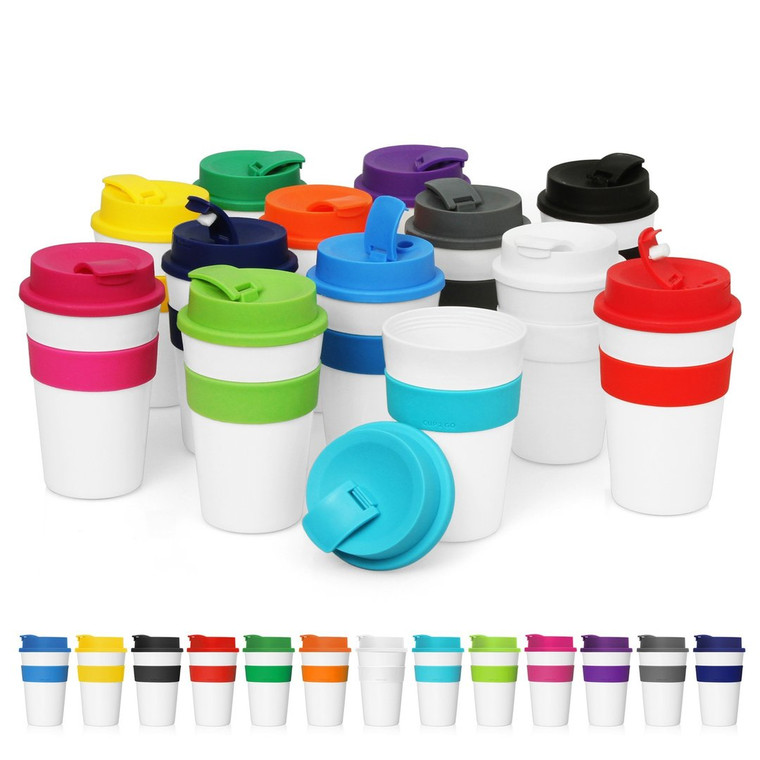 CUP2GO ECO COFFEE CUP WITH FLIP TOP LID - 475ML