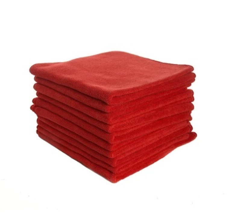 MICROFIBRE CLOTH 40CM X 40CM RED (PACK OF 5)
